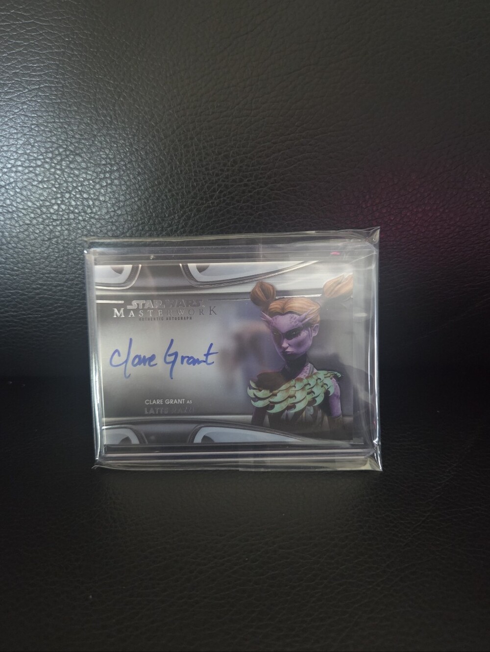 Topps Star Wars Masterwork Clare Grant as Latts Razzi Numbered Autograph #41/50